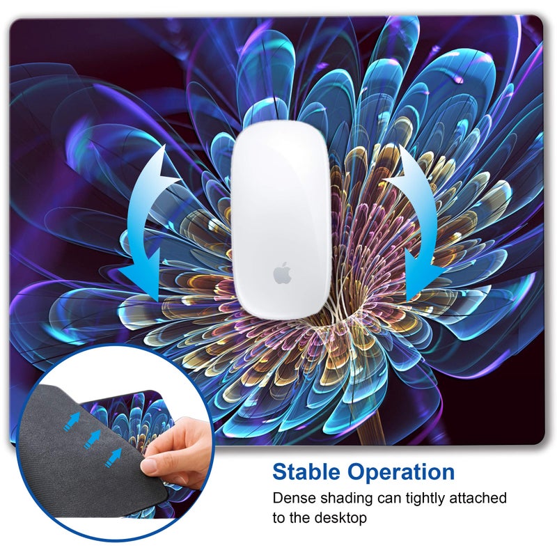 SHALYSONG 3D Flowers Mouse pad Abstract Art Mouse Pads with Design Personalized Mousepad for Laptop Computer Office Decoration Accessories Gift - Image 4